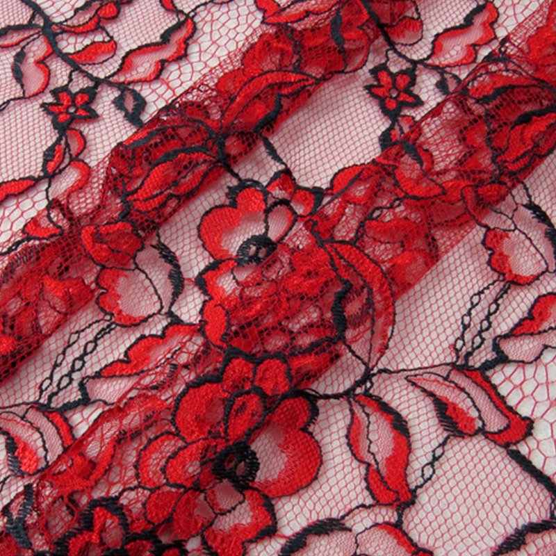 Lace Fabric Polyester Warp Knit for Women's Wear Wholesale Supplier 24